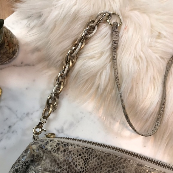 Elliot Lucca Snake Print Clutch
